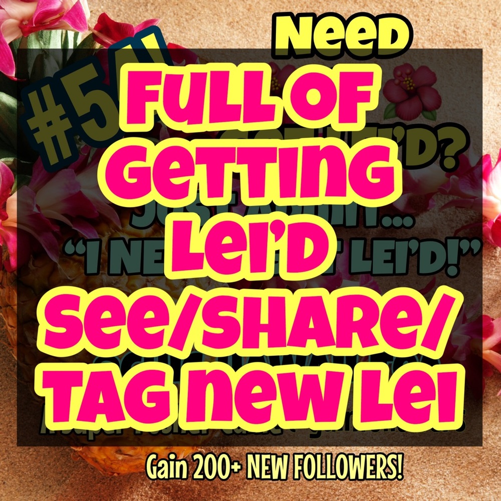Full of gettin LEI’d! C/share/TAG where 2get leid